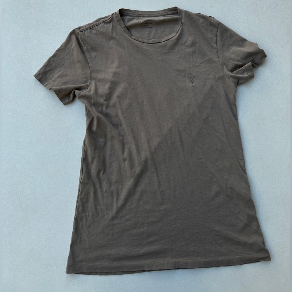 All saints beige t shirt